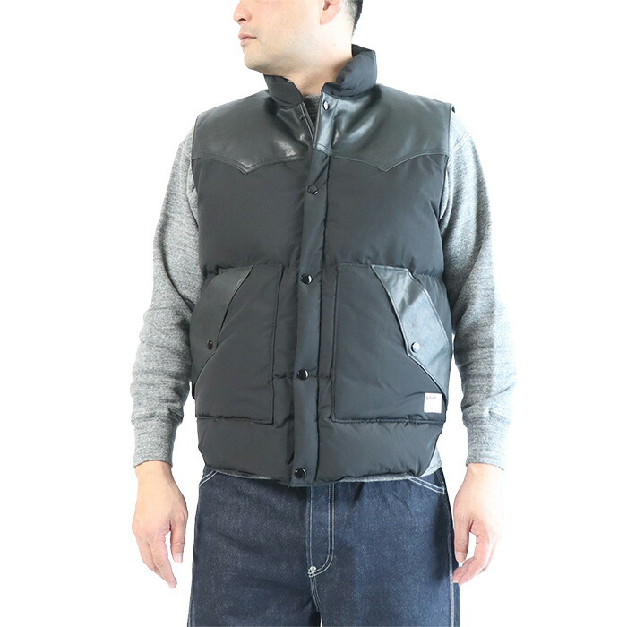 Schott N.Y.C（ショット） Schott レザーコンビ ダウン ベスト 782