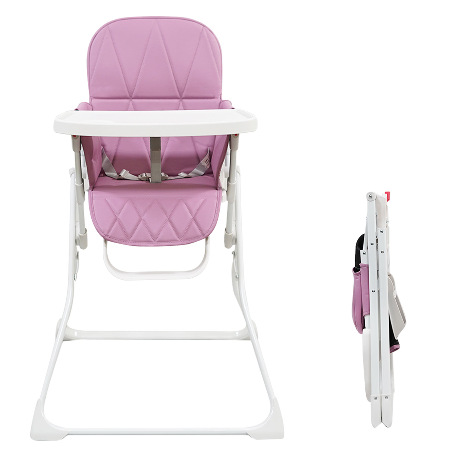 ベビーチェア ハイチェア コンパクト 軽量 折りたたみ 子供 食事 椅子 6ヶ月から36ヶ月まで 赤ちゃん 離乳食 いす 安全ベルト付き  15kgまで対応。