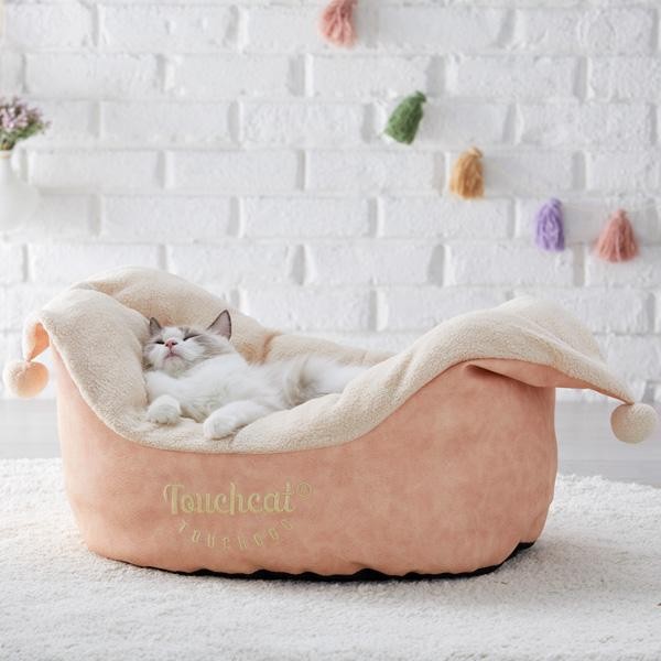 猫 ベッド ボートベッド　クラシック　ゆったり ふわふわ あったか 秋冬 かわいい ピンク グレー PEPPY ペピイ :ra02596:PEPPY  ペピイ Yahoo!店 - 通販 - Yahoo!ショッピング