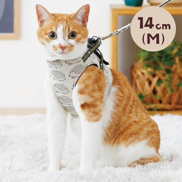 ペピイ　猫用ハーネス リードセット Lサイズ　猫用ハンドルベスト PEPPY（ペピイ） 【 猫 ハーネス 】ハンドルベスト ハリネズミ M 散歩