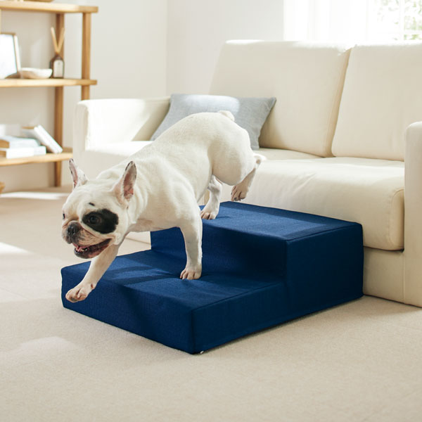 シニアにやさしい広々ステップ 3段 犬 シニア ペット ステップ