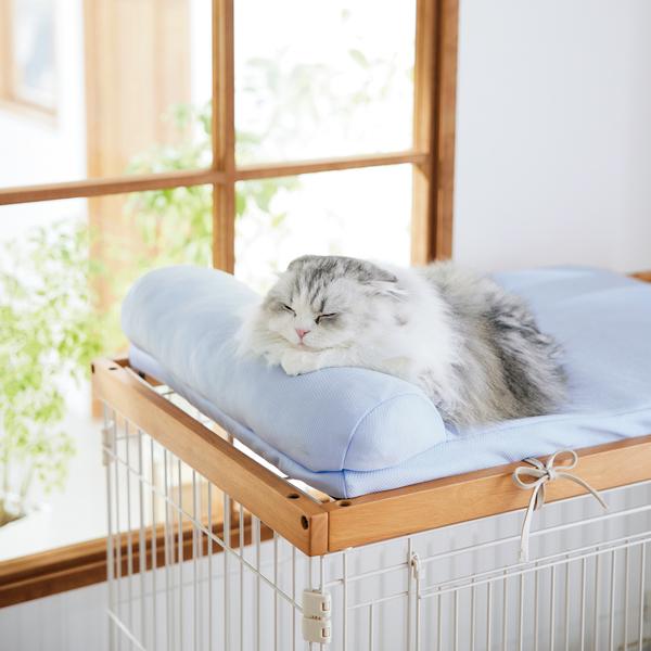キャットケージ Lサイズ クールマット付き Amazon.co.jp: 猫ケージ 木製 キャットケージ 大型 多頭飼いこ