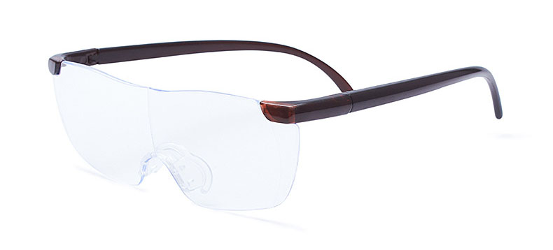 最大60%OFFクーポン ルーペメガネ ルーペ おしゃれ ブルーライトカット 拡大 眼鏡 メガネ型 老眼鏡 携帯用 読書