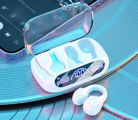 ワイヤレスイヤホン bluetooth 5.4 高音質 片耳 耳掛け 通話 2025 防水 伝導 iPhone Android 対応 空気伝導 非骨伝導 最新型  オープンイヤー 残量表示 |  | 02