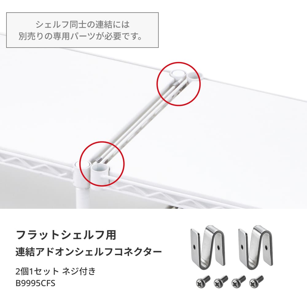 ERECTA（エレクター） ベーシックシリーズ フラットシェルフ パーツ 幅
