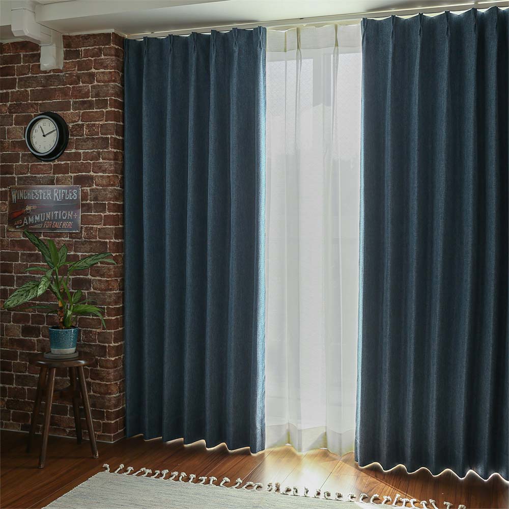 カーテン メンズ おしゃれ 遮光 オーダー 完全遮光 洗濯可能 遮熱