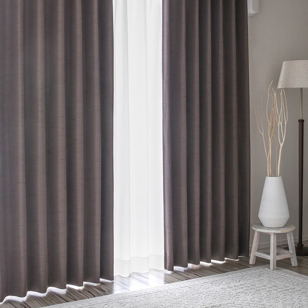 【美品】❤️ドレープカーテン遮光 遮熱1級カーテン オーダーカーテン ブラウン系 美品】❤️ドレープカーテン遮光 遮熱1級カーテン オーダーカーテン