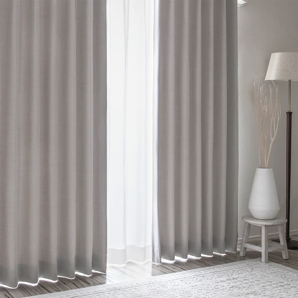 【遮光カーテン　グレージュ】 1級遮光ドレープ【グレイッシュカーテン】 – カーテン・オーダー