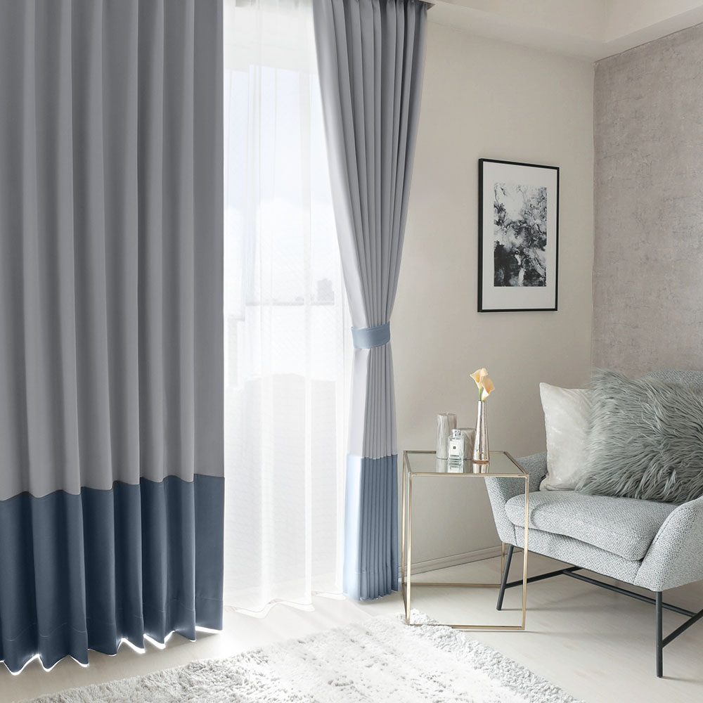 グレーホワイト 遮光カーテン 当店イチ押しカーテンがジョイントの