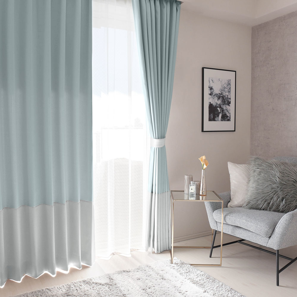 グレーホワイト 遮光カーテン 当店イチ押しカーテンがジョイントの