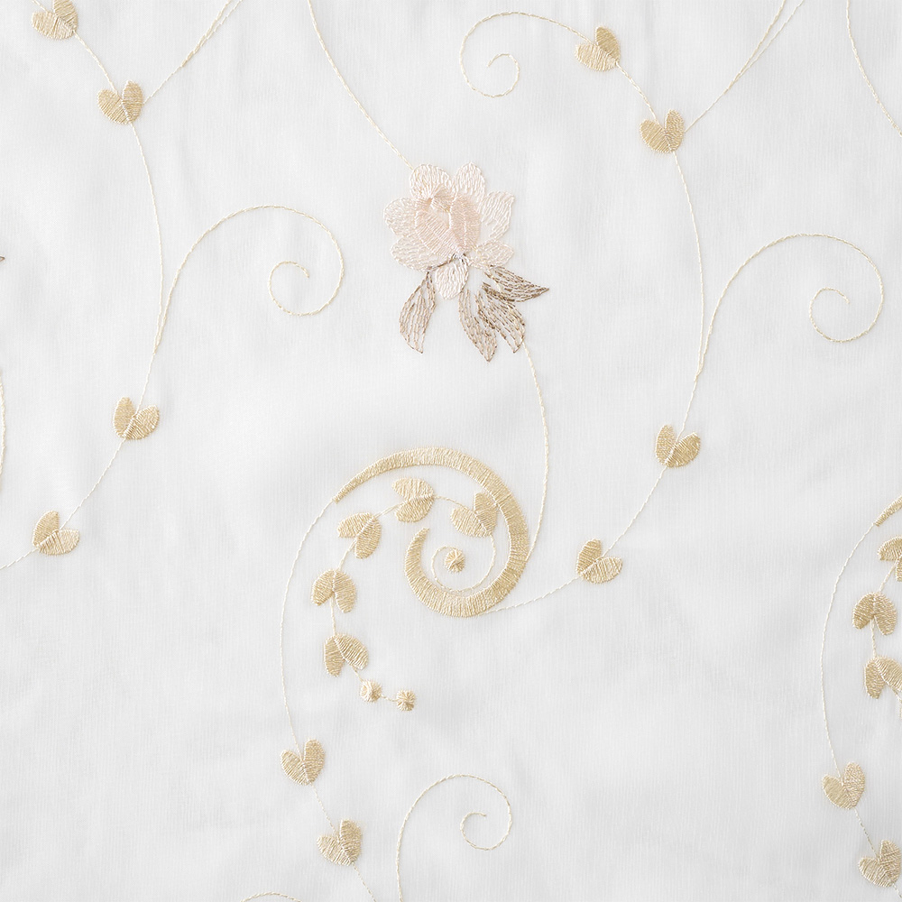 フランスアンティークドット柄チュールレース大判カーテン※コーネリー刺繍スカラップ フランスアンティークドット柄チュールレース大判カーテン※コーネリー