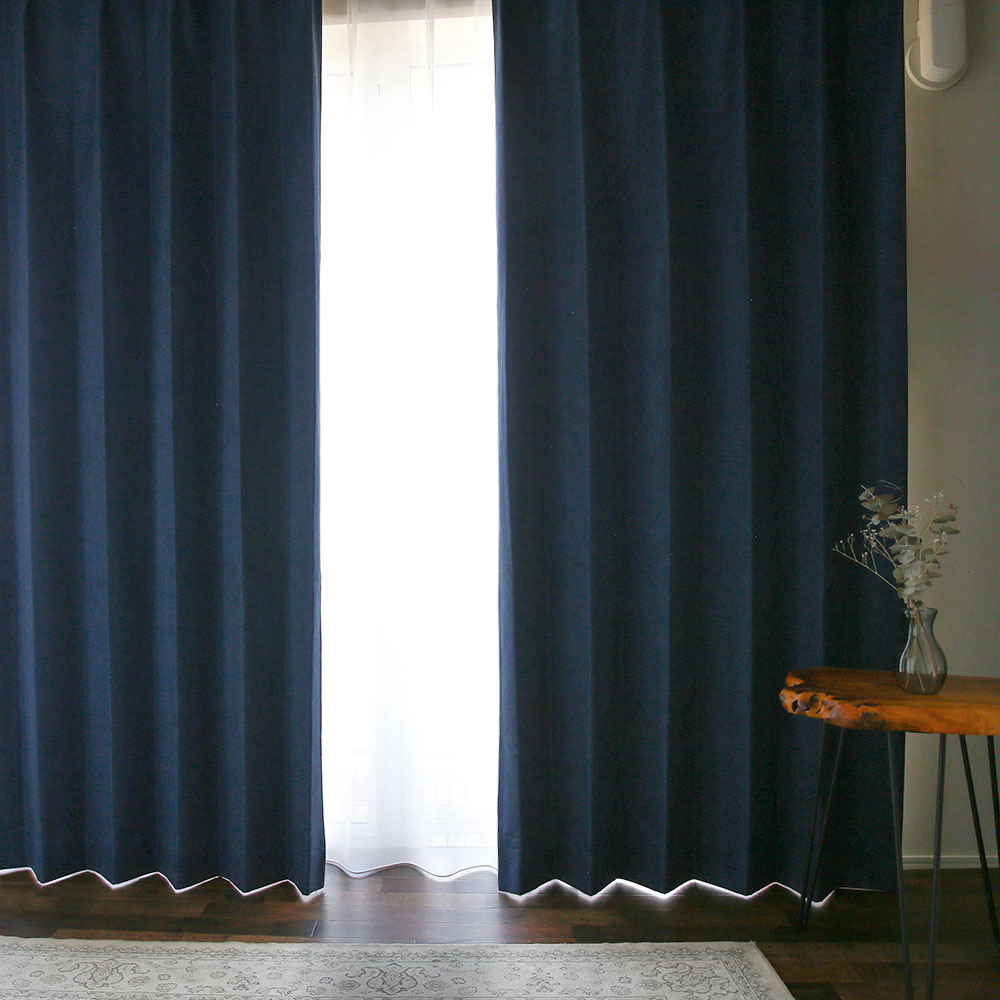 ヴィンテージ カーテン 完全遮光 このかっこ良さに唸る！重厚な光沢の