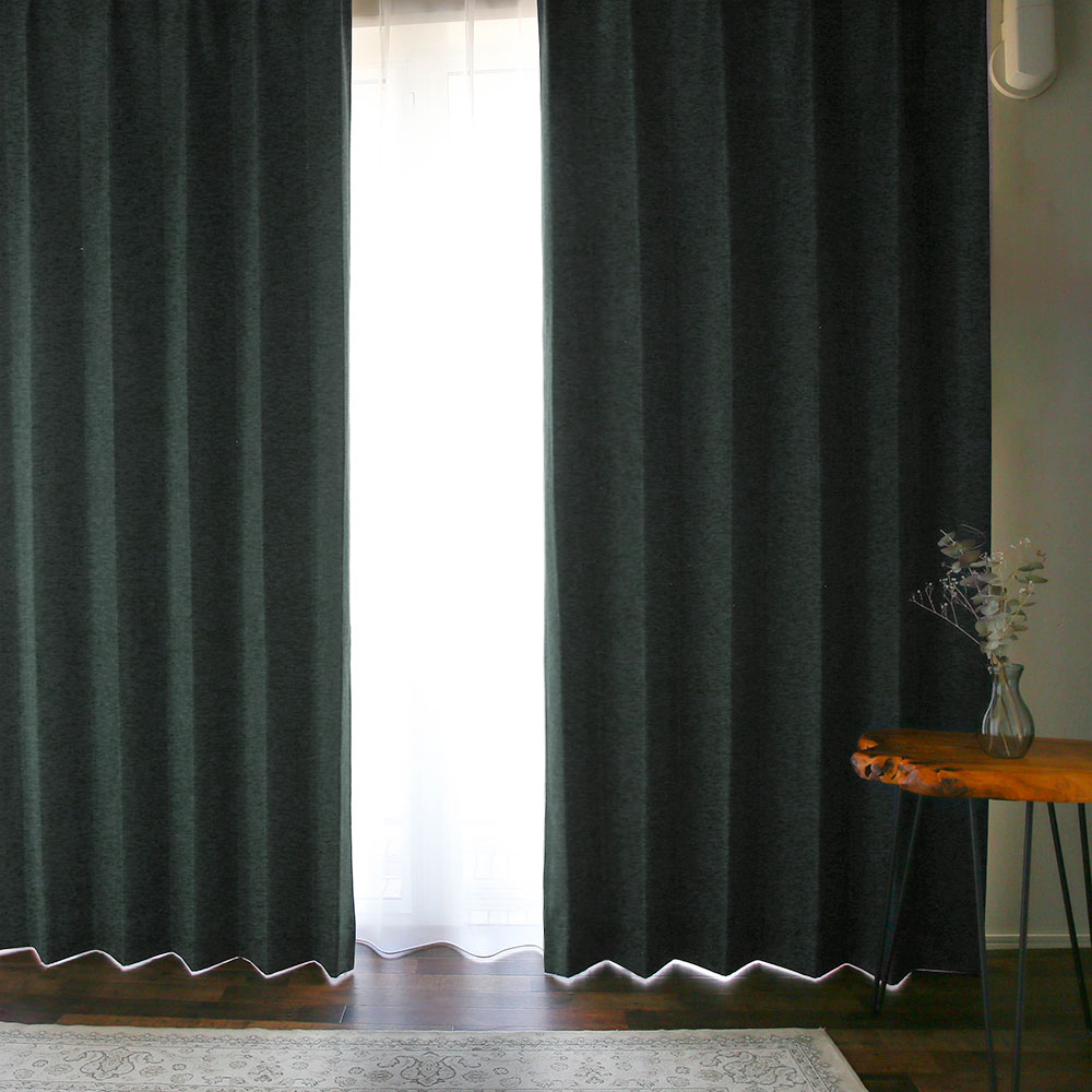 ヴィンテージ カーテン 完全遮光 このかっこ良さに唸る！重厚な光沢の