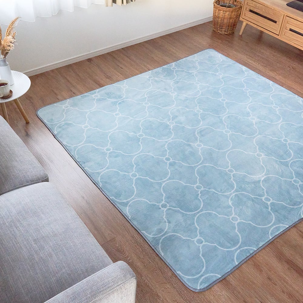 ラグ カーペット 中国製 床暖房OK 洗える オールシーズン 防ダニ 滑り