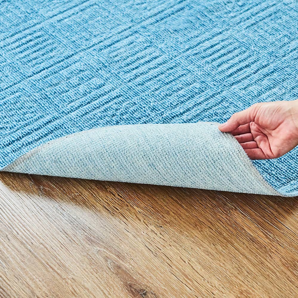 【新品未使用】ラグマット(縦68cm横52cm) ラッセルノ ラグ ラグマット カーペット 日本製 オールシーズン 幅261cm×長さ261cm