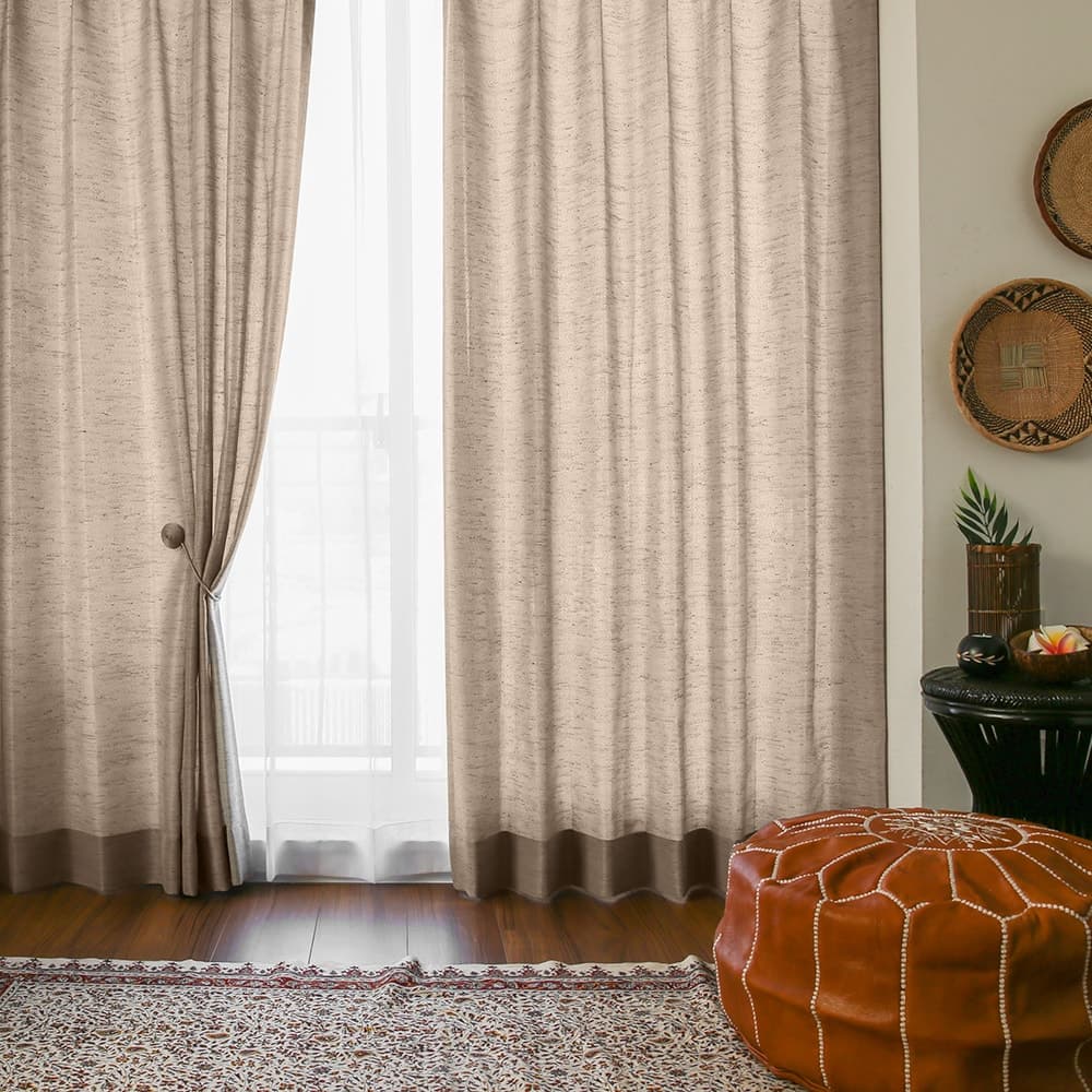 カーテン オーダー 非遮光 洗濯可能 防炎 オーダーカーテン 1.5倍ヒダ