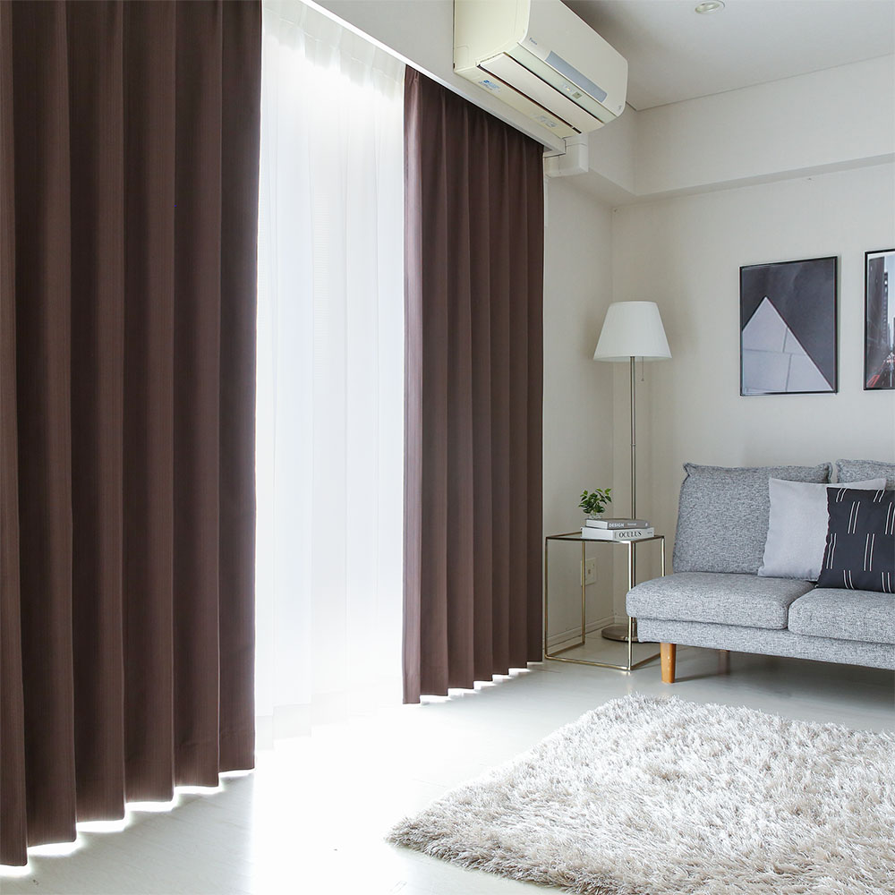 モダン おしゃれ カーテン 完全遮光 保温 遮熱 防音 洗濯可 ホテル
