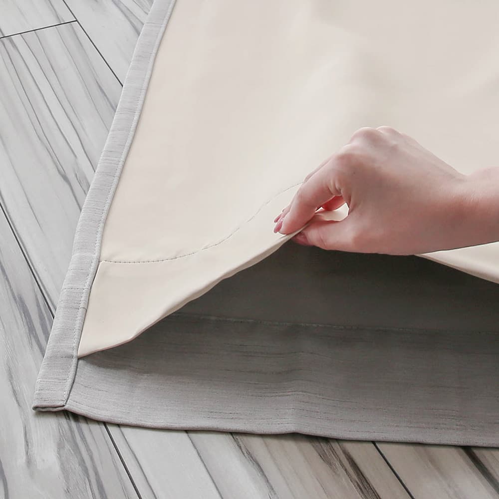 レースカーテンセット 1級遮光カーテン×鉄壁の遮像レースカーテン 1.5