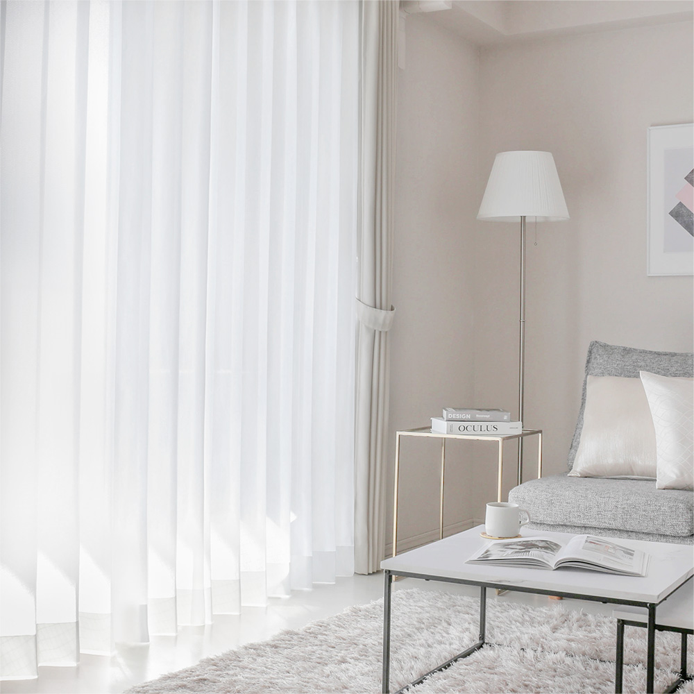 遮像レースカーテン 繊細な艶めきが美しい遮像レースカーテン 1.5倍