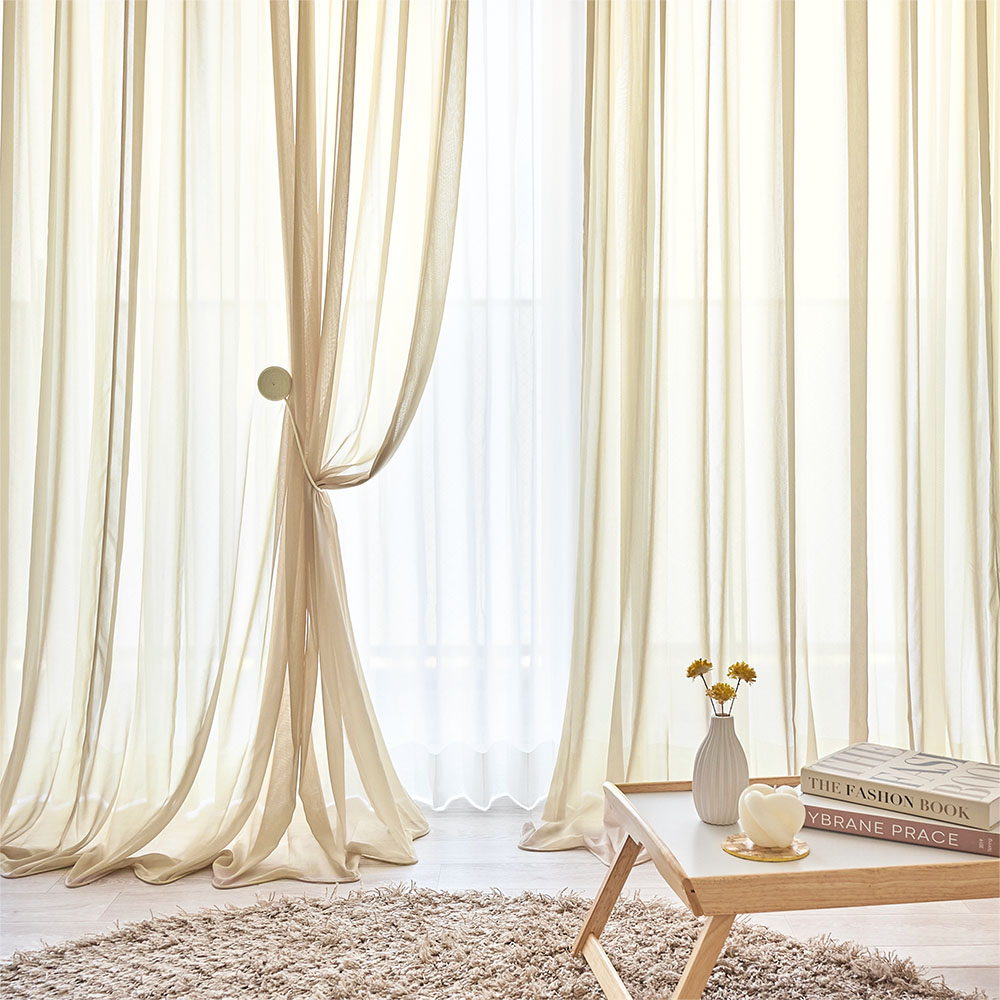 レースカーテン レース シアー シフォン カラーレース ウェイトロック