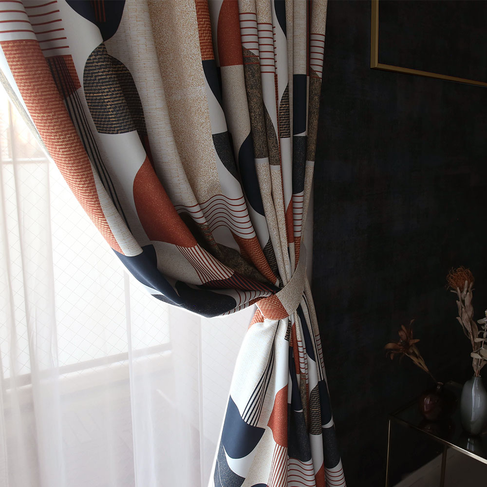 1月下旬入荷予定 最短・翌日出荷 アート カーテン アールデコの濃厚な香り漂う、当店オリジナルデザイン  ヒダなし(フラット) |  | 10