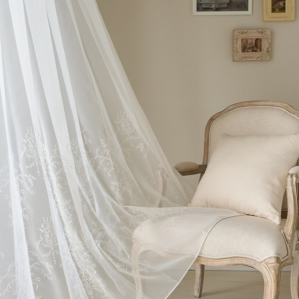 カーテン レースカーテン シャビーシックインテリア クラシック