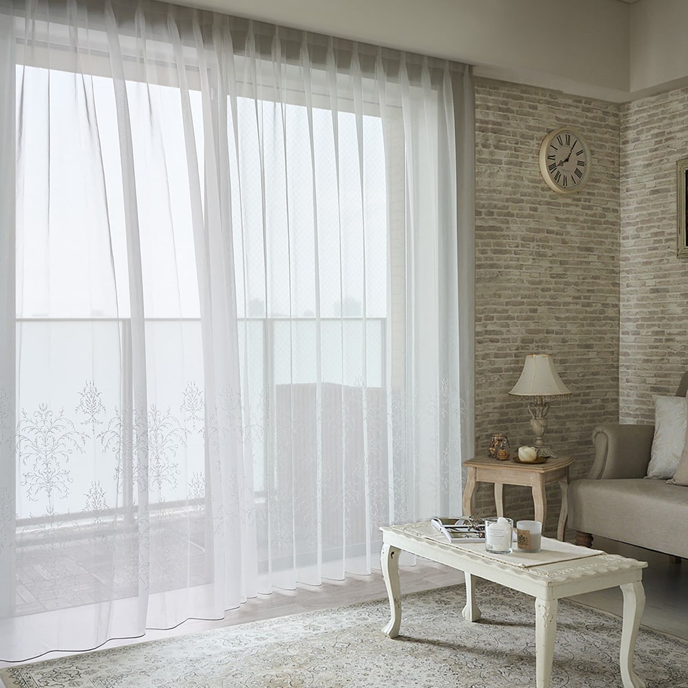 カーテン レースカーテン シャビーシックインテリア クラシック