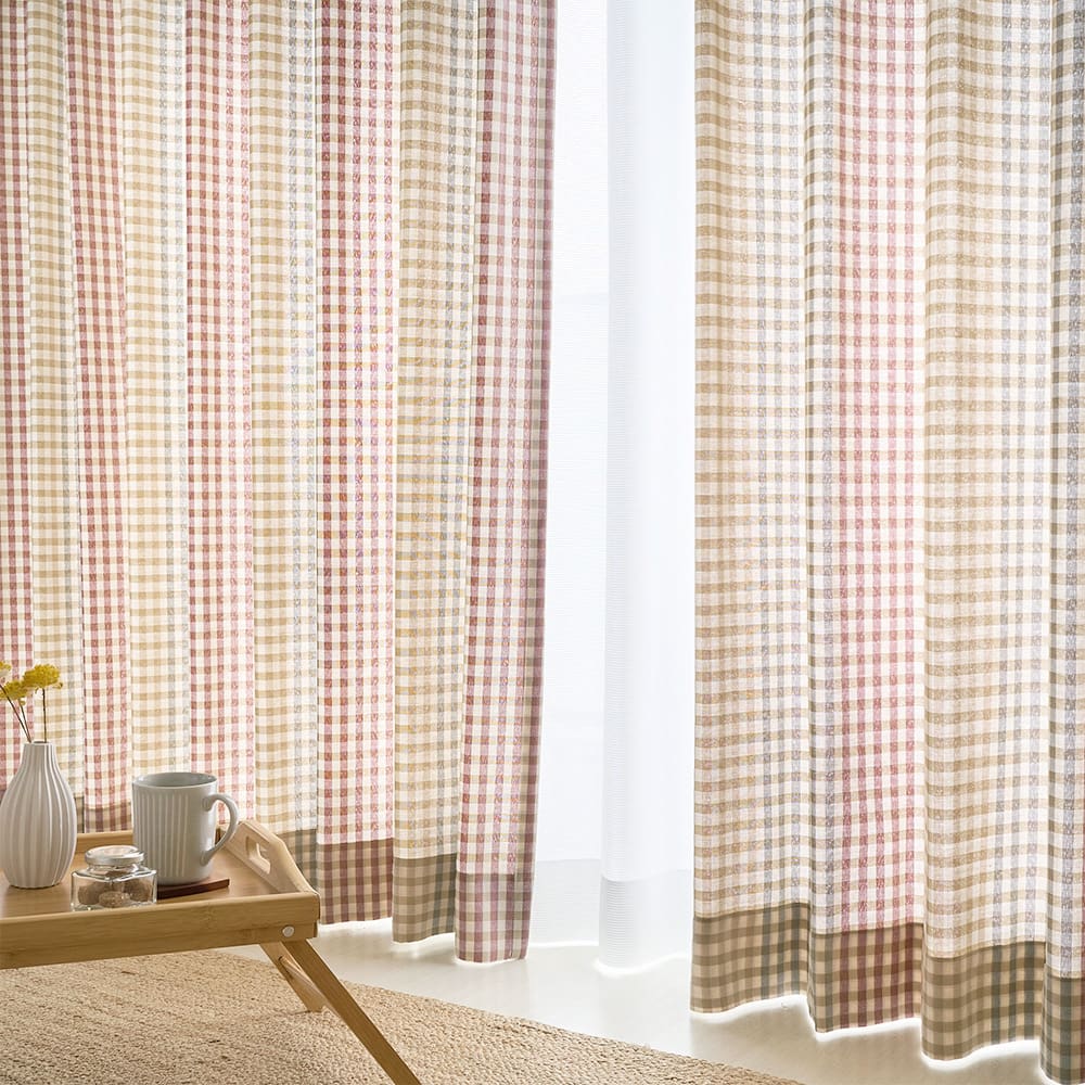 非遮光カーテン 韓国インテリア 韓国カーテン ナチュラル かわいい