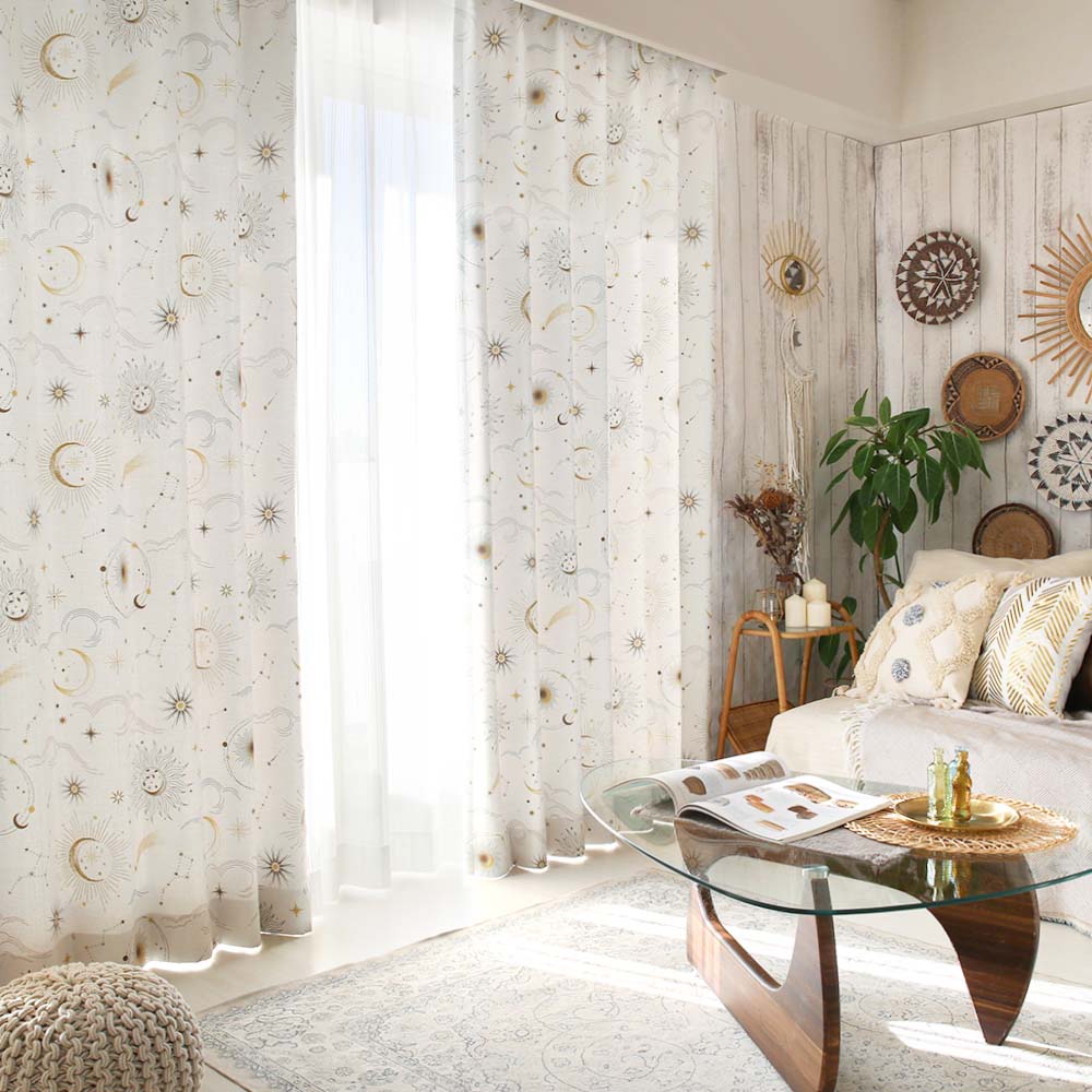 遮光カーテン BOHOカーテン 海外から大流行中の神秘的な当店オリジナル