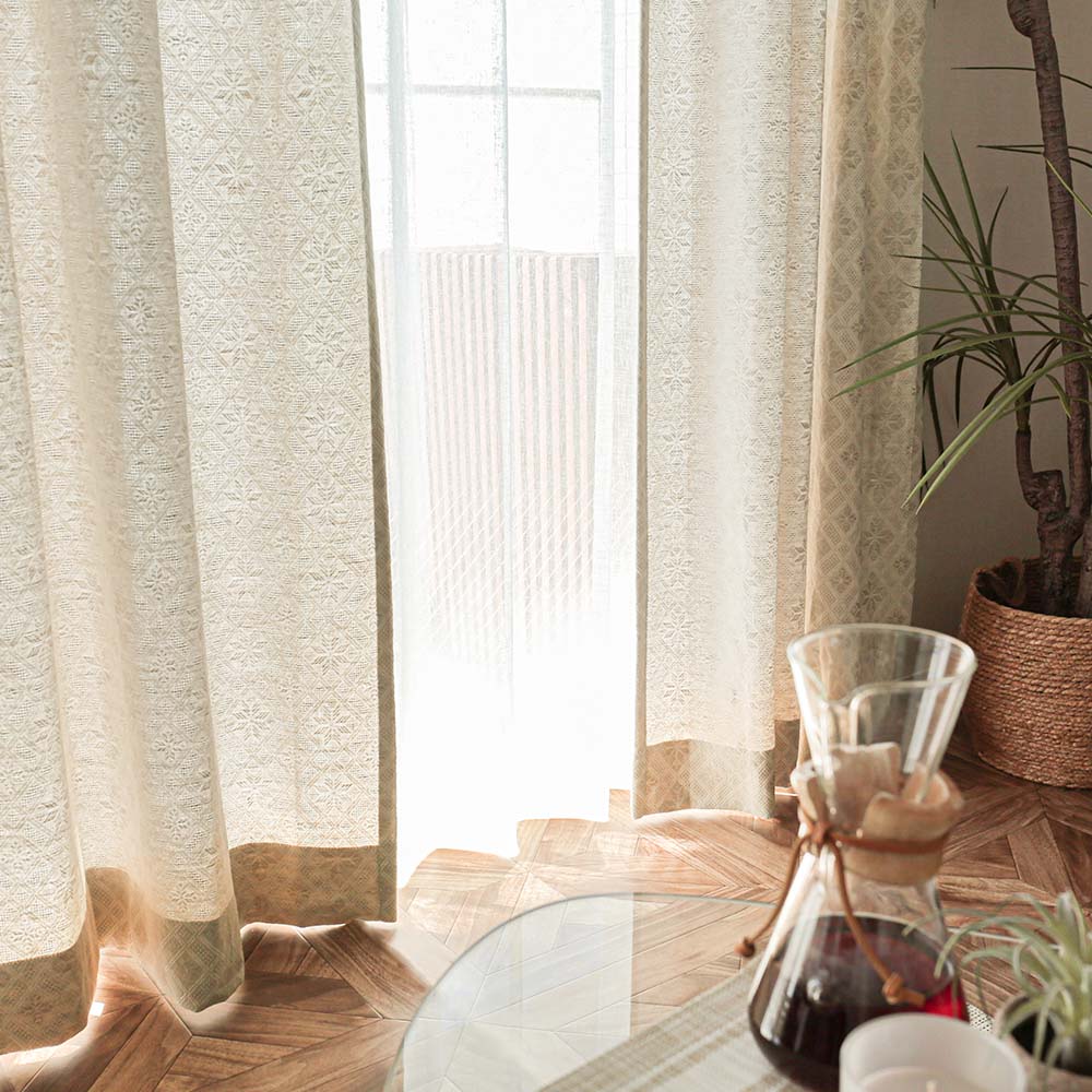 1月中旬入荷予定 BOHOカーテン 海外風のボヘミアンスタイルを楽しめる