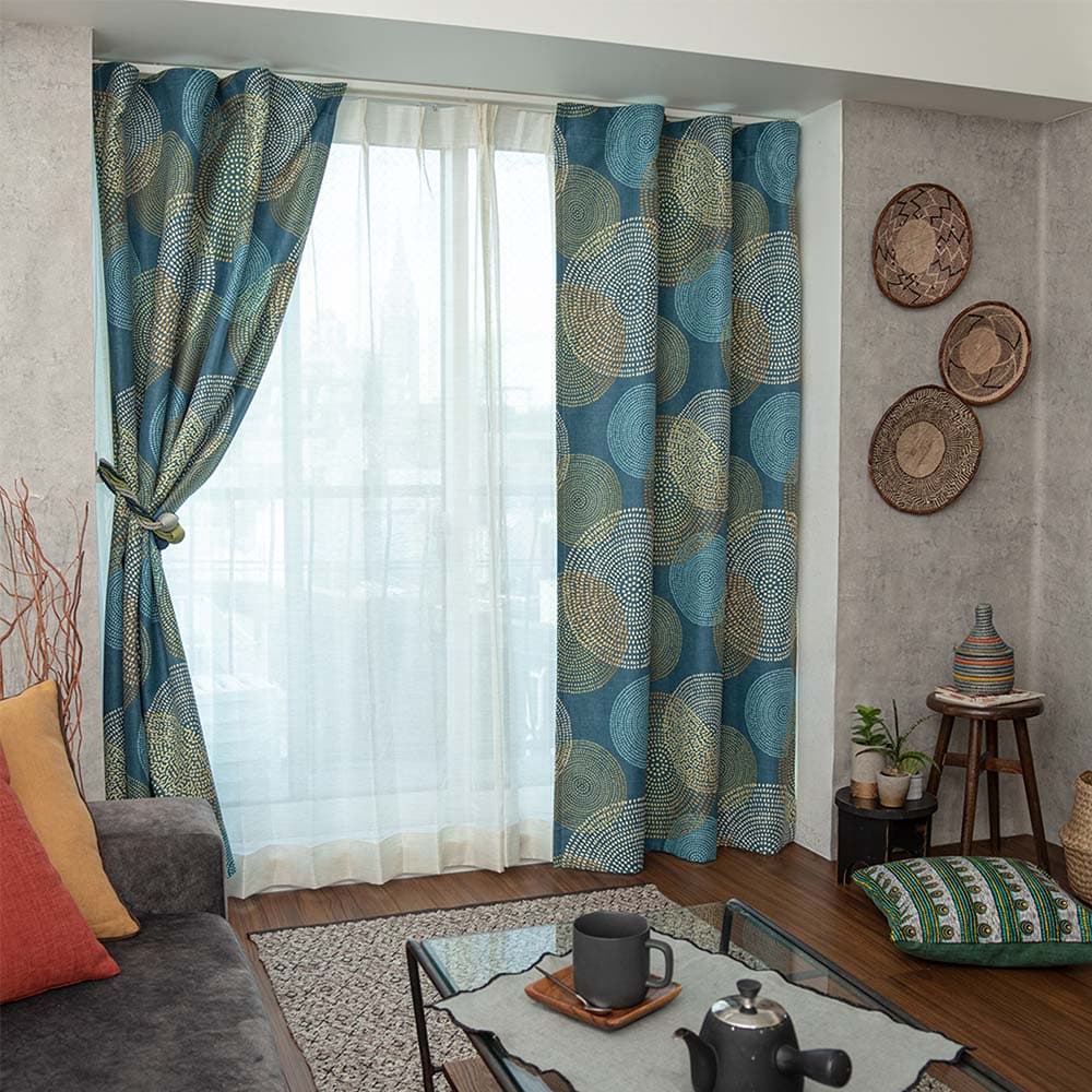 カーテン オーダー レースセット 高級 高品質 アフリカン エスニック
