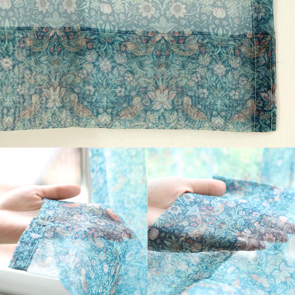 リバティ 世界中で愛されるリバティプリントを窓辺で 1.5倍ヒダ