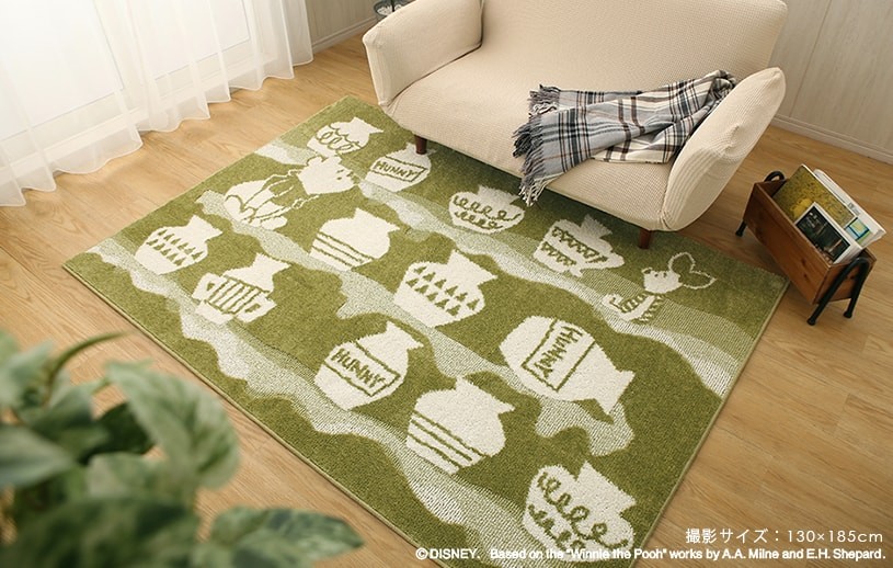 Disney（ディズニー） ラグ プーさん ピグレット ハニーポット ラグ