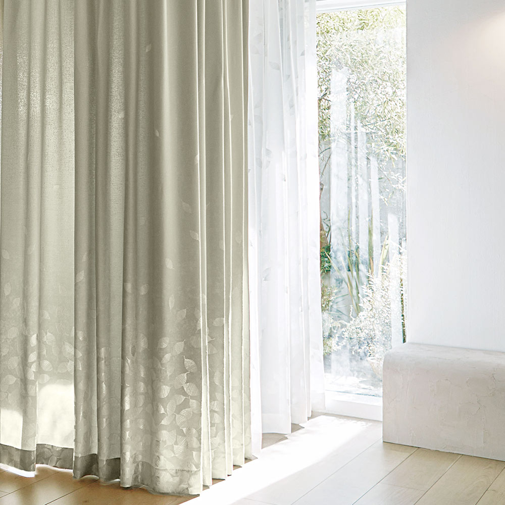 スミノエ レースカーテン オーダー 遮像 ボイル 洗濯可能 防炎 UV