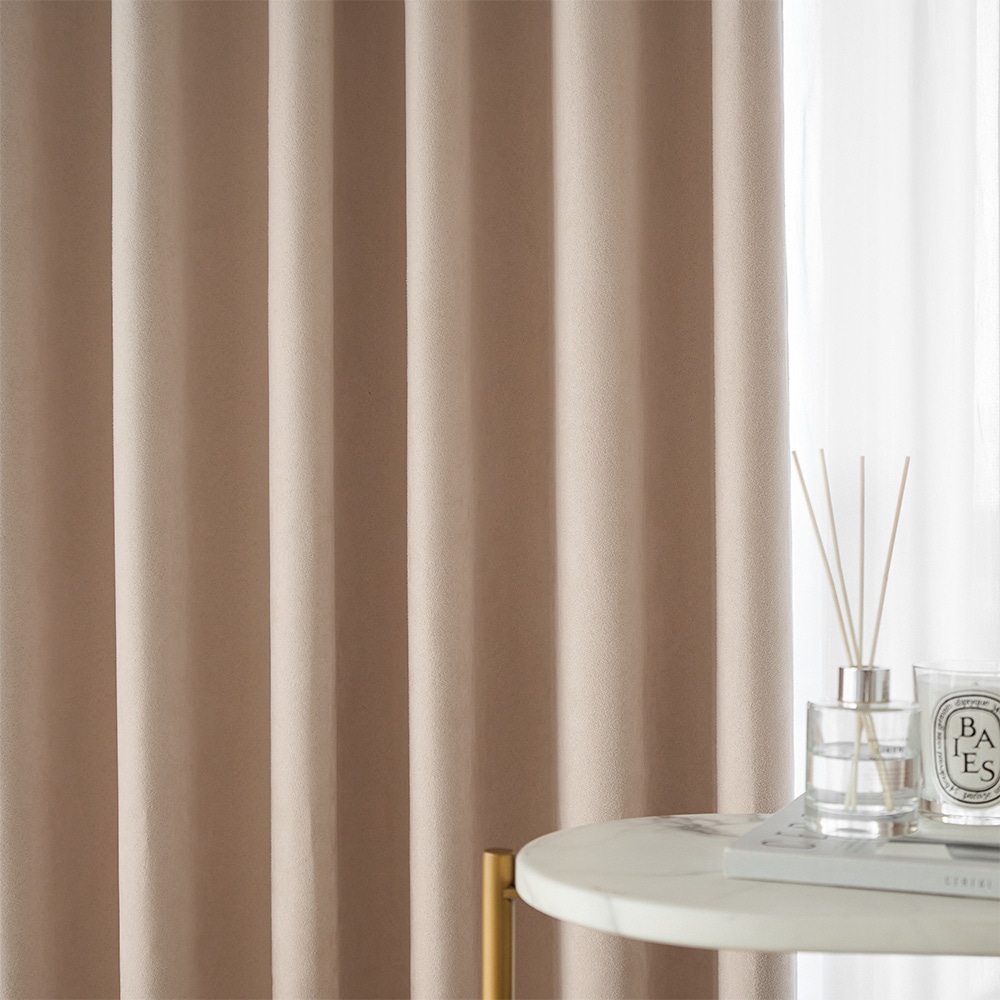 カーテン 遮光カーテン 遮光 モダン スエード スエード調 ベルベット