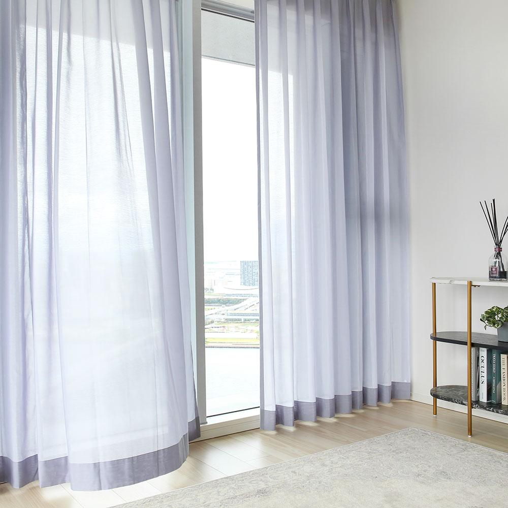 ラグジュアリー レースカーテン 洗練された美しさを放つ、シャンブレー