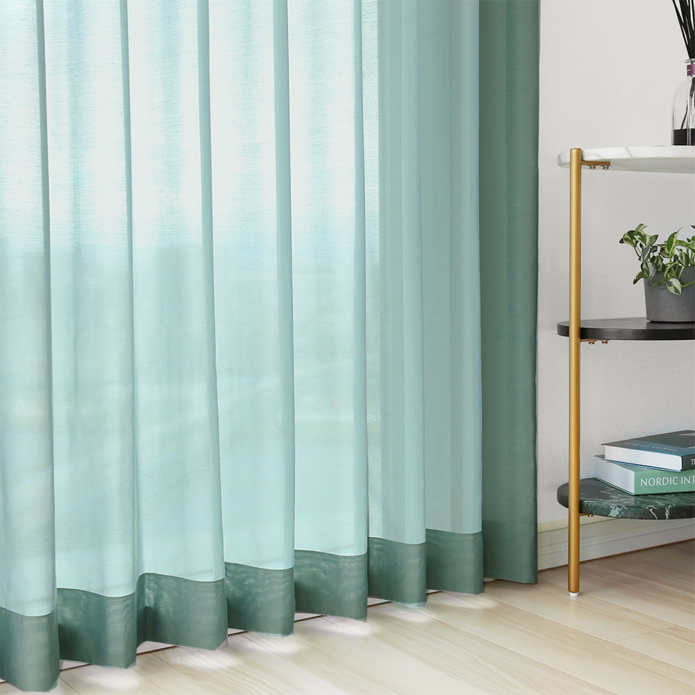 ラグジュアリー レースカーテン 洗練された美しさを放つ、シャンブレー