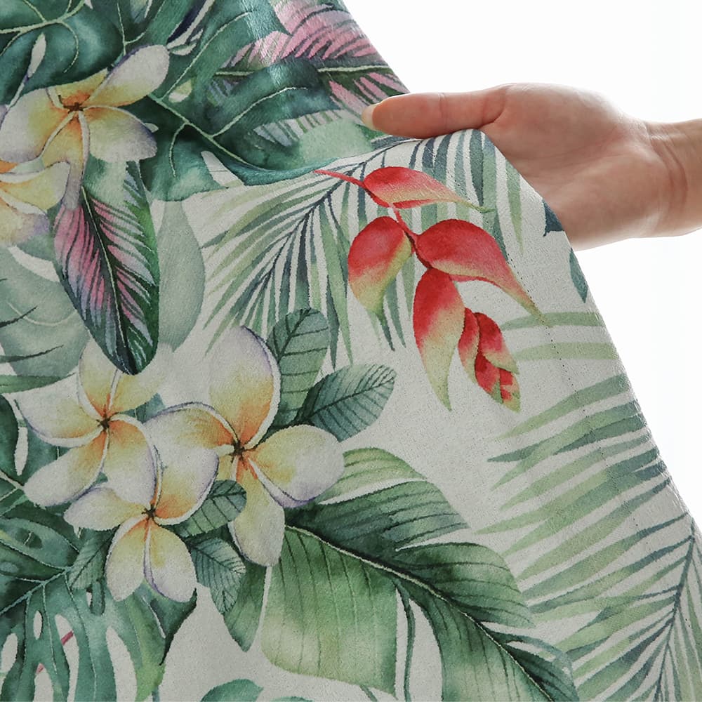 遮光ハワイアンベルドレープカーテン ユニベール（UNIVERS） カーテン 遮光 オーダー 3級遮光 洗濯可能