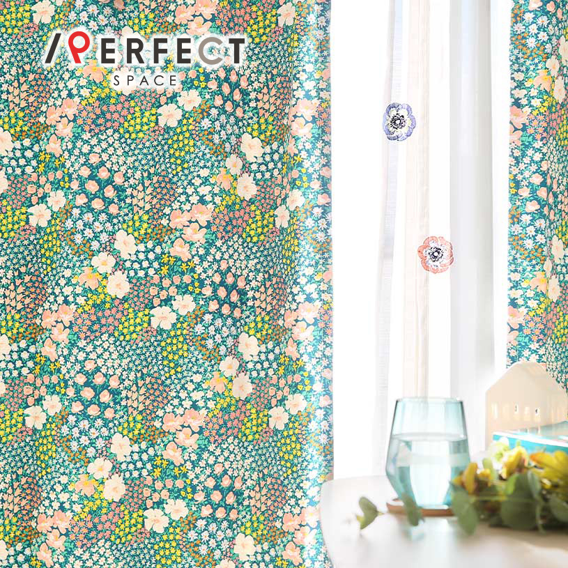 ハワイ 遮光カーテン モンステラとハワイアンリーフの上品な大人