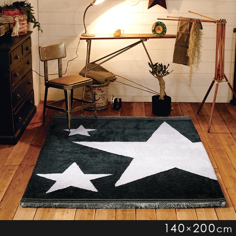 【現金特価】 ヴィンテージ ラグ 絨毯 ブルー系 約140cm×220cm - ラグ