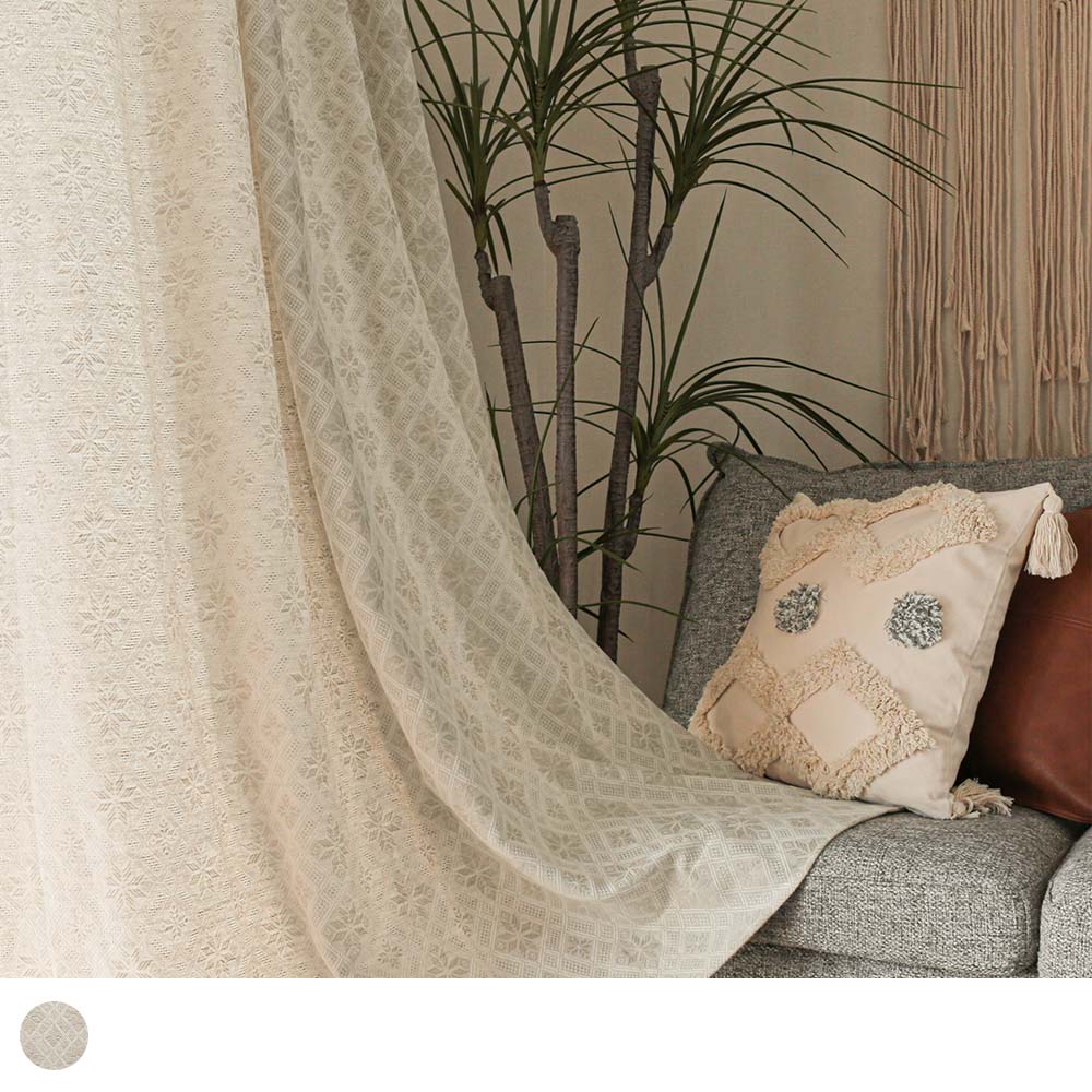 1月中旬入荷予定 BOHOカーテン 海外風のボヘミアンスタイルを楽しめる