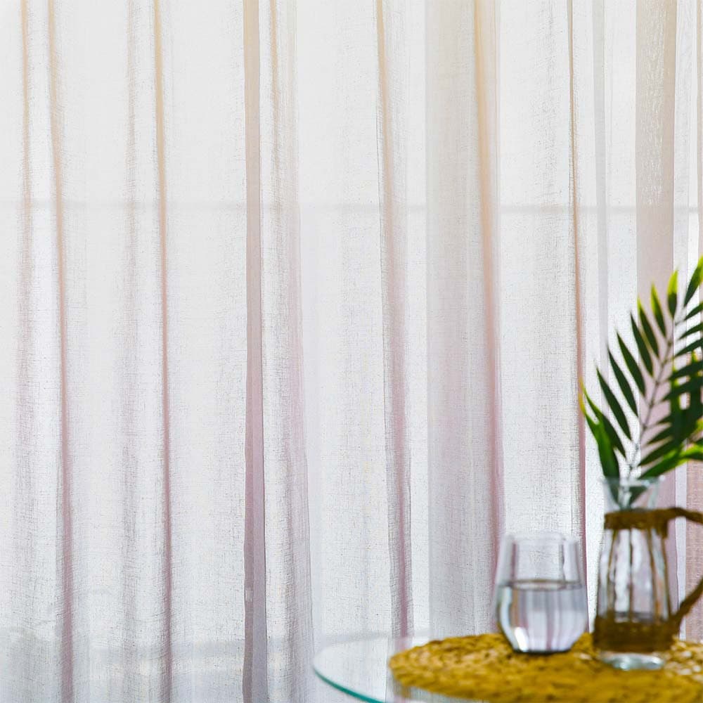 シンコール レースカーテン オーダー ボイル 洗濯可能 防炎 ブルー