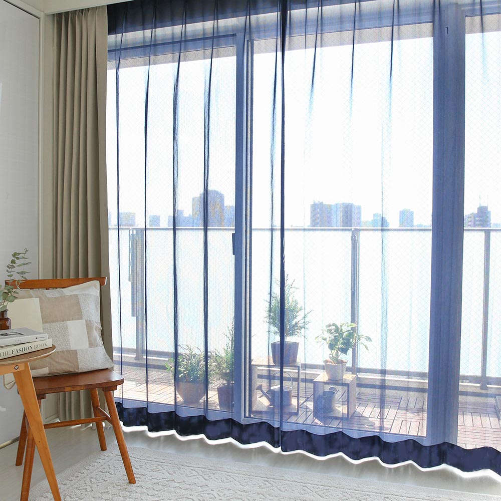 レースカーテン オーダー ミラー 洗濯可能 遮熱 UVカット ホワイト