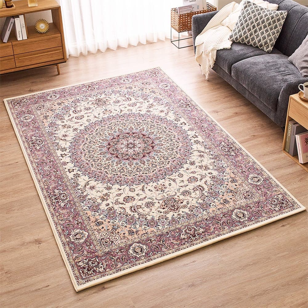 ラグ カーペット エジプト製 床暖房OK 防炎 クラシック 高級感 お洒落