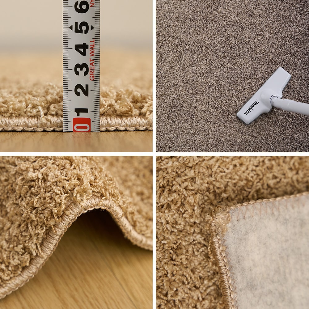 ラグ ラグマット 日本製 洗える 防ダニ 幅130cm×長さ190cm グリーン 消