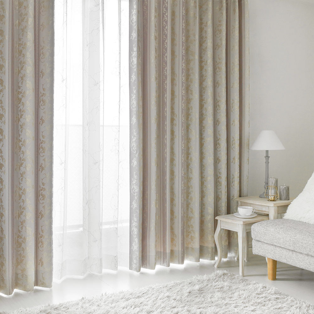 サンゲツ（SANGETSU） カーテン 遮光 オーダー 2級遮光 洗濯可能 防炎