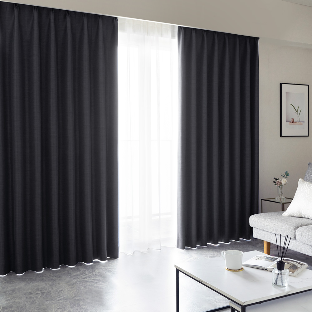 カーテン 1級遮光 2級遮光 遮光 艶 ドレープカーテン 光沢 無地 遮熱