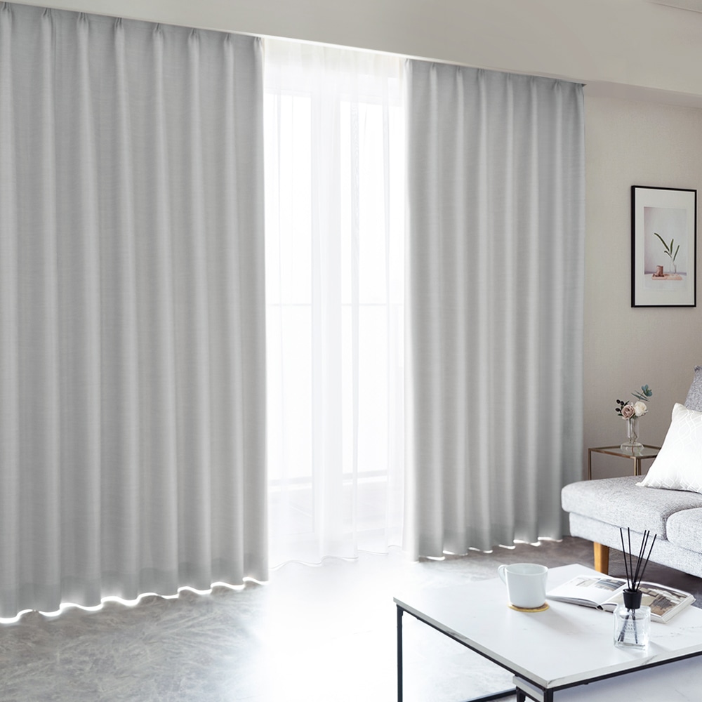 カーテン 1級遮光 2級遮光 遮光 艶 ドレープカーテン 光沢 無地 遮熱