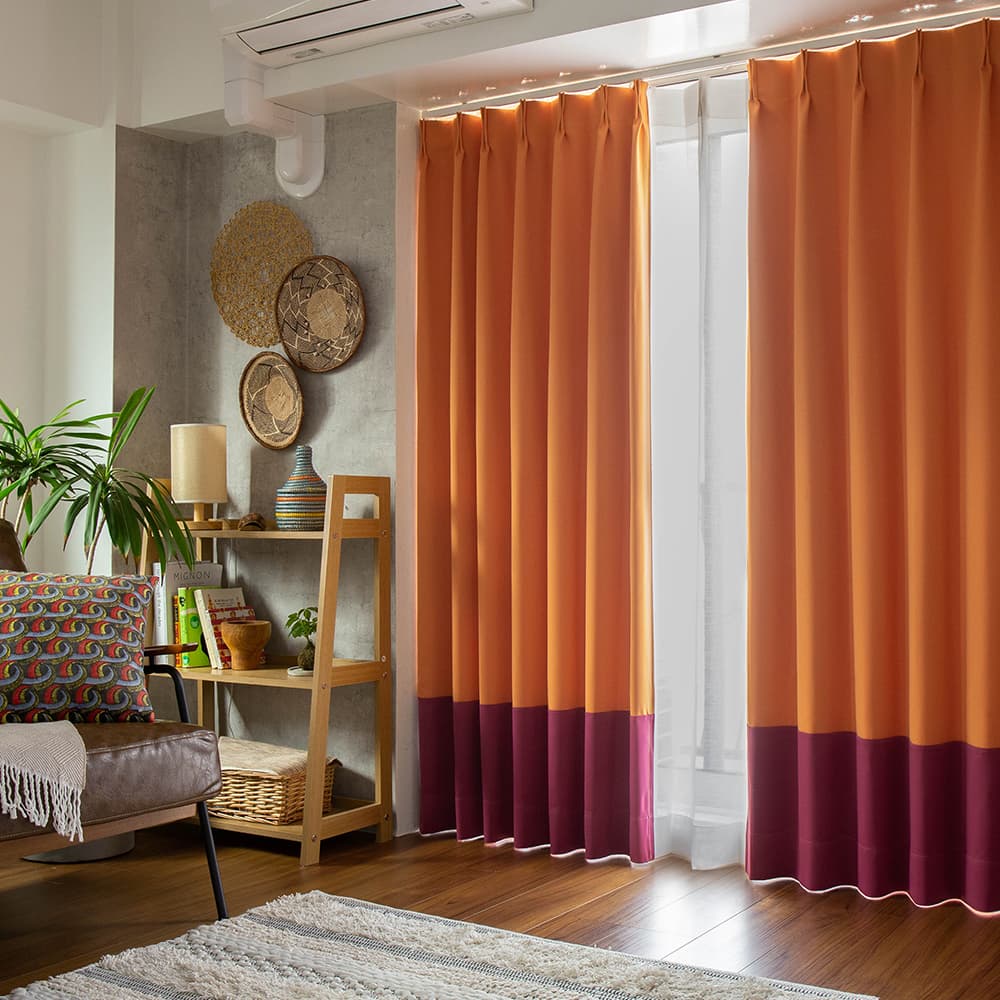 タイ製 輸入高級カモ..カーテン 2セット タイ製 輸入高級カモ