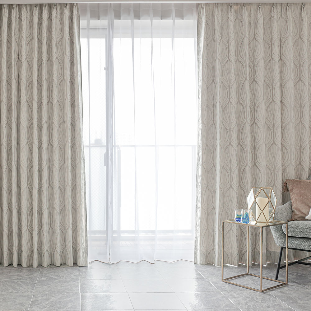 川島織物セルコン カーテン 遮光 オーダー 2級遮光 洗濯可能 防炎 遮熱